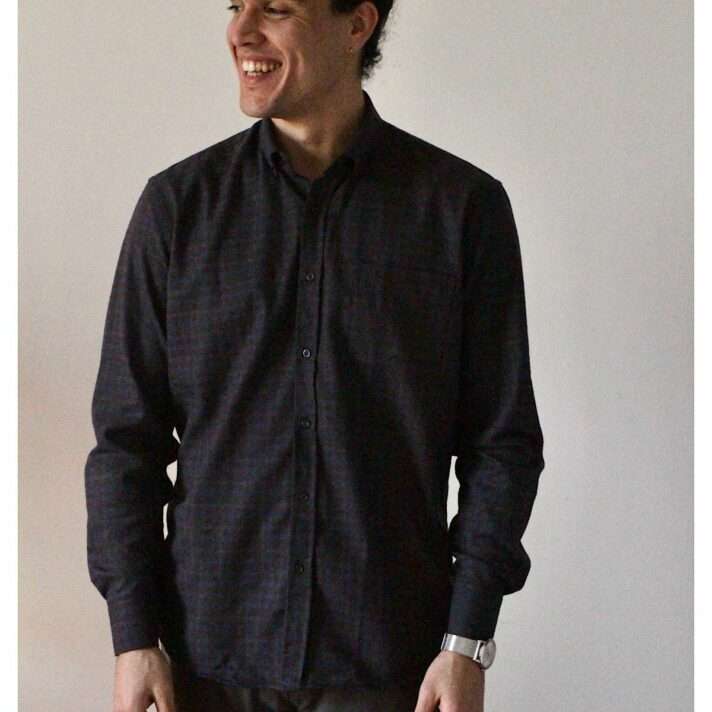 Camisa cuadros azul
