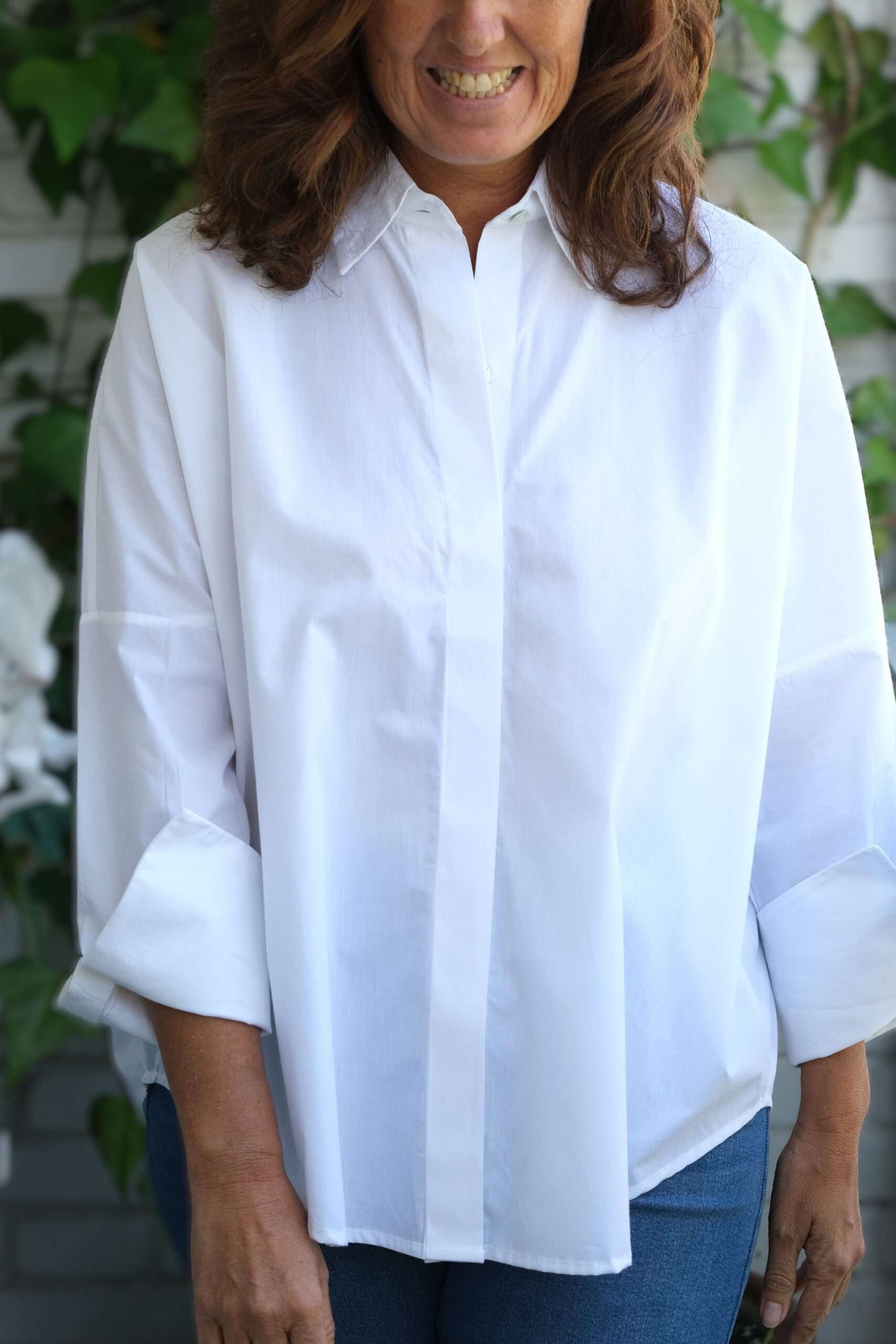 Camisa popelín oversize - Imagen 2