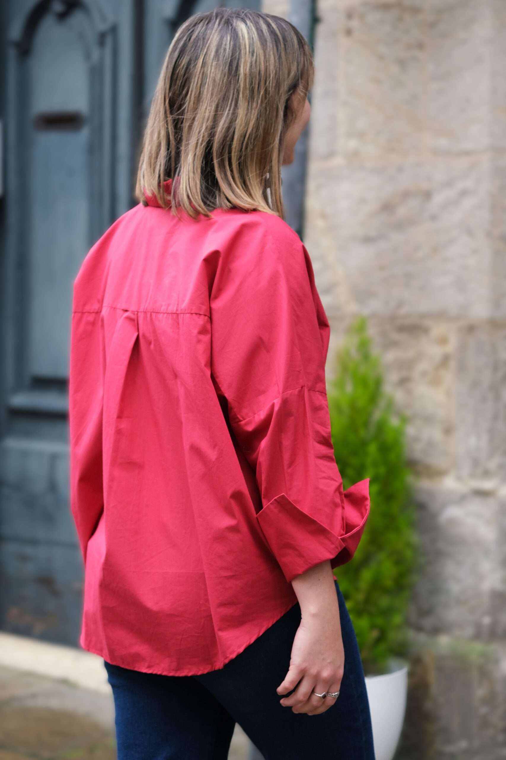 Camisa popelín oversize - Imagen 3