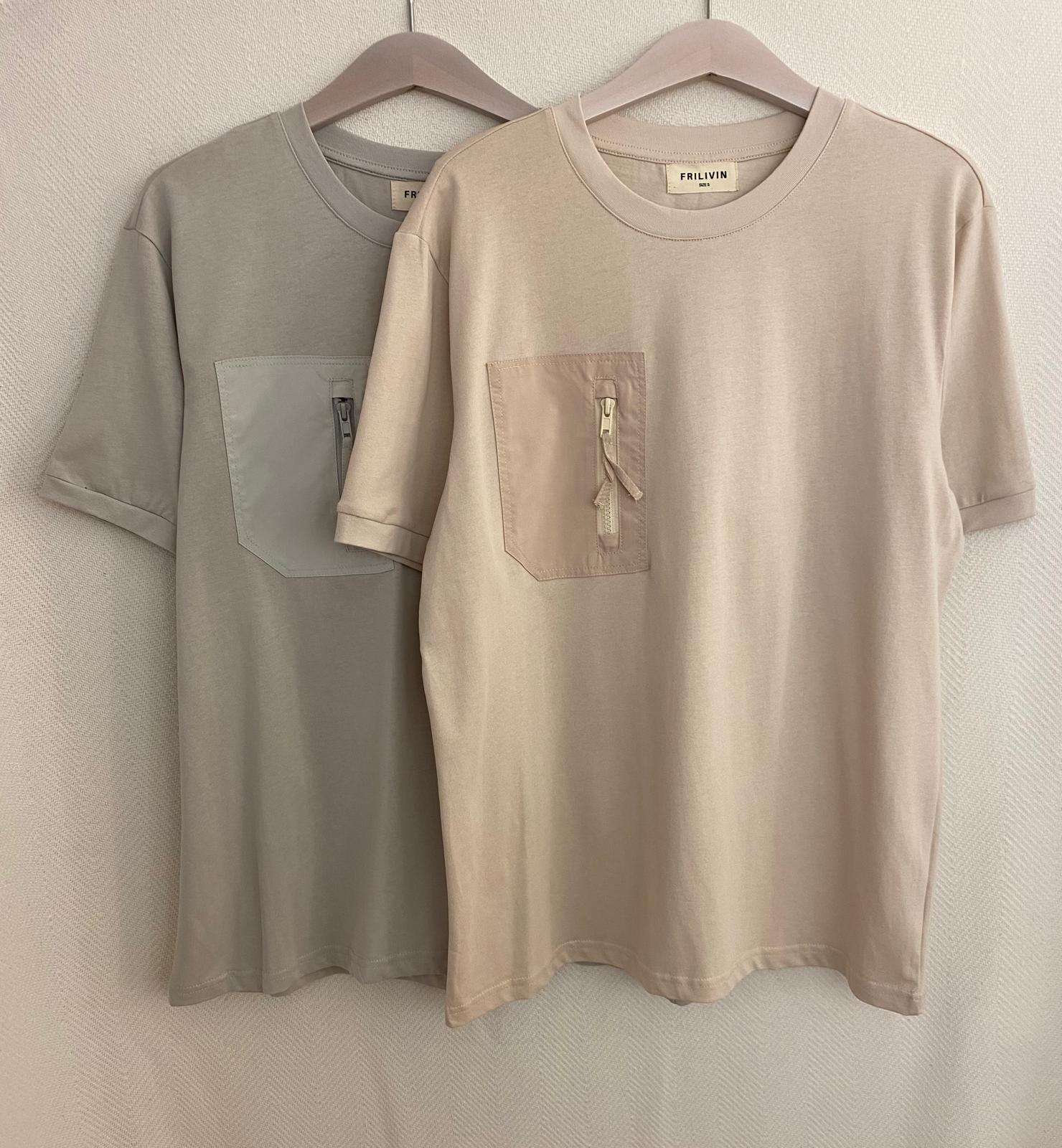 Camiseta bolsillo cremallera