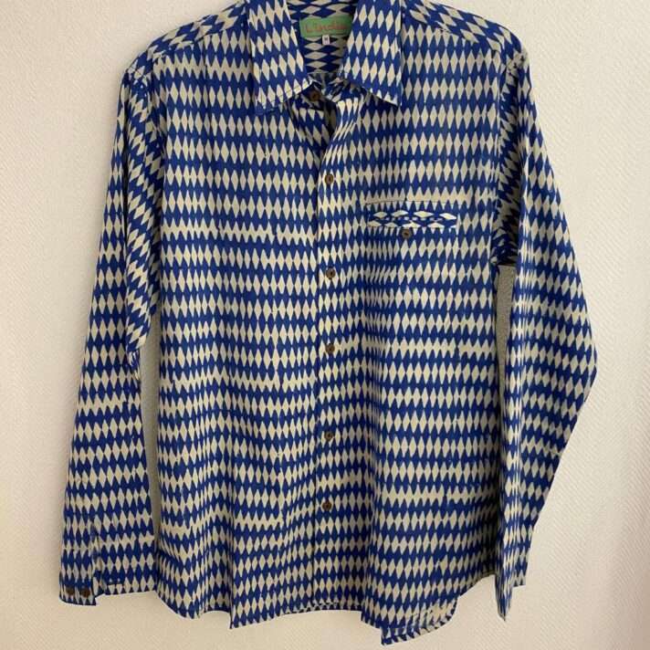Camisa rombos azules