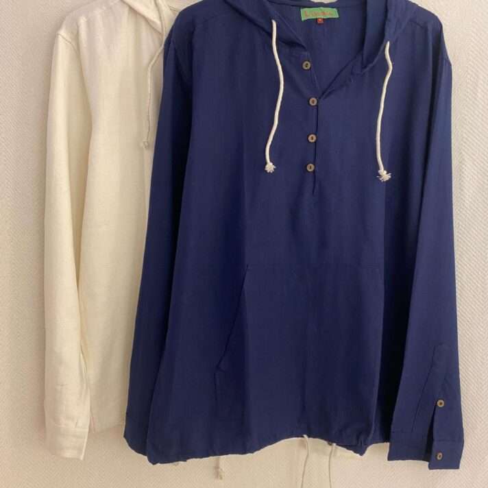 Camisa capucha lisa