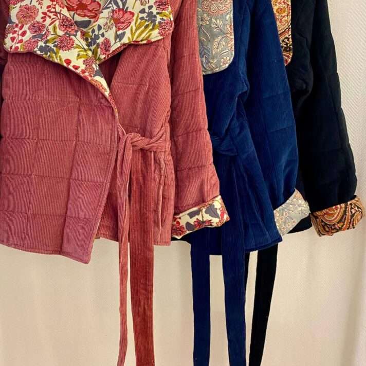 Chaqueta pana cruzada